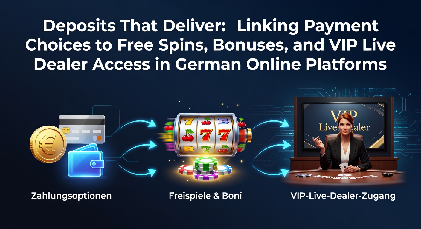 Grafik zeigt Einzahlungsoptionen mit verbundenen Boni und Freispielen auf einer Casino-Plattform