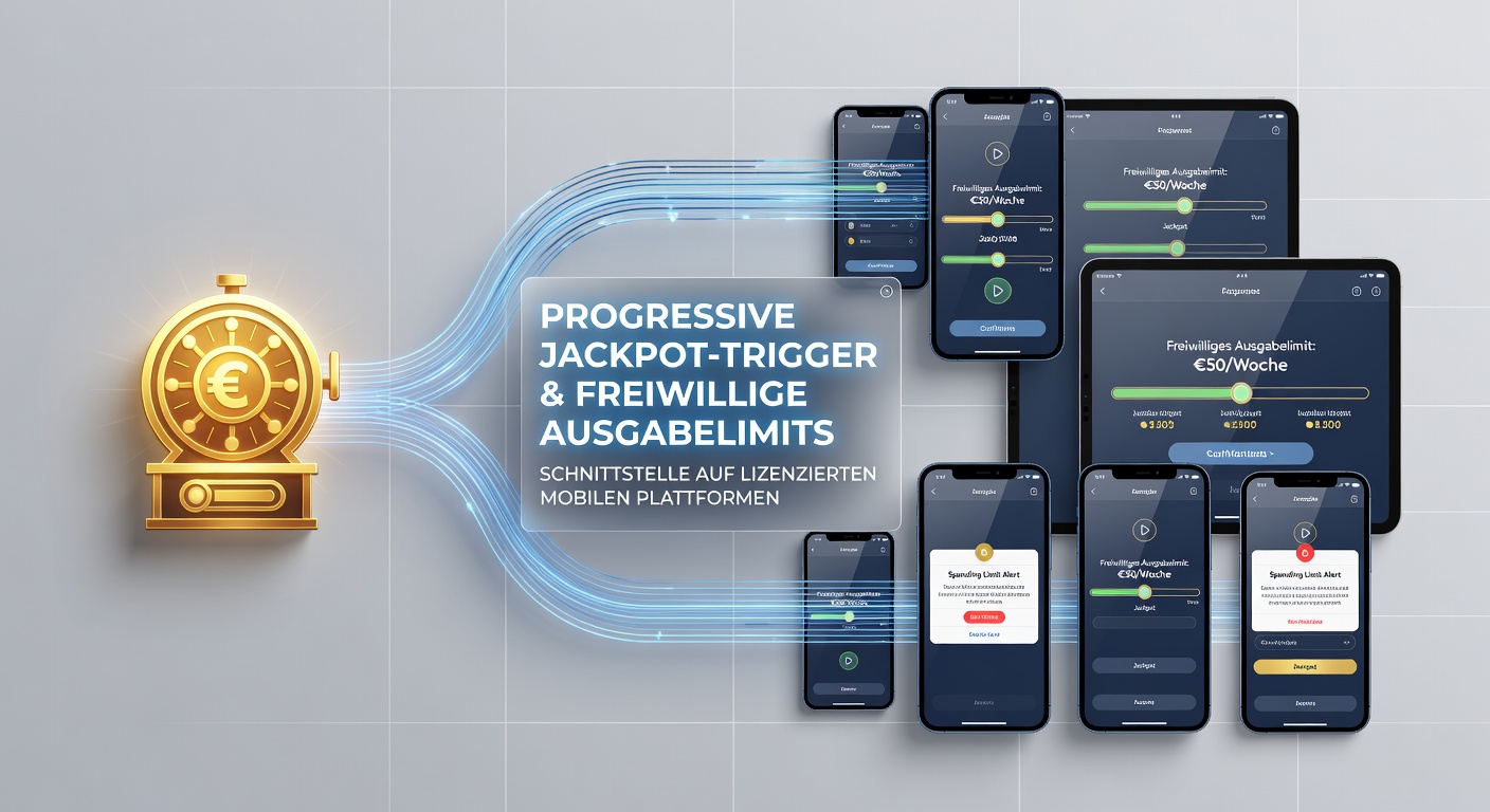 Darstellung der Interaktion zwischen Jackpot-Mechanismen und Limit-Einstellungen auf mobilen Geräten