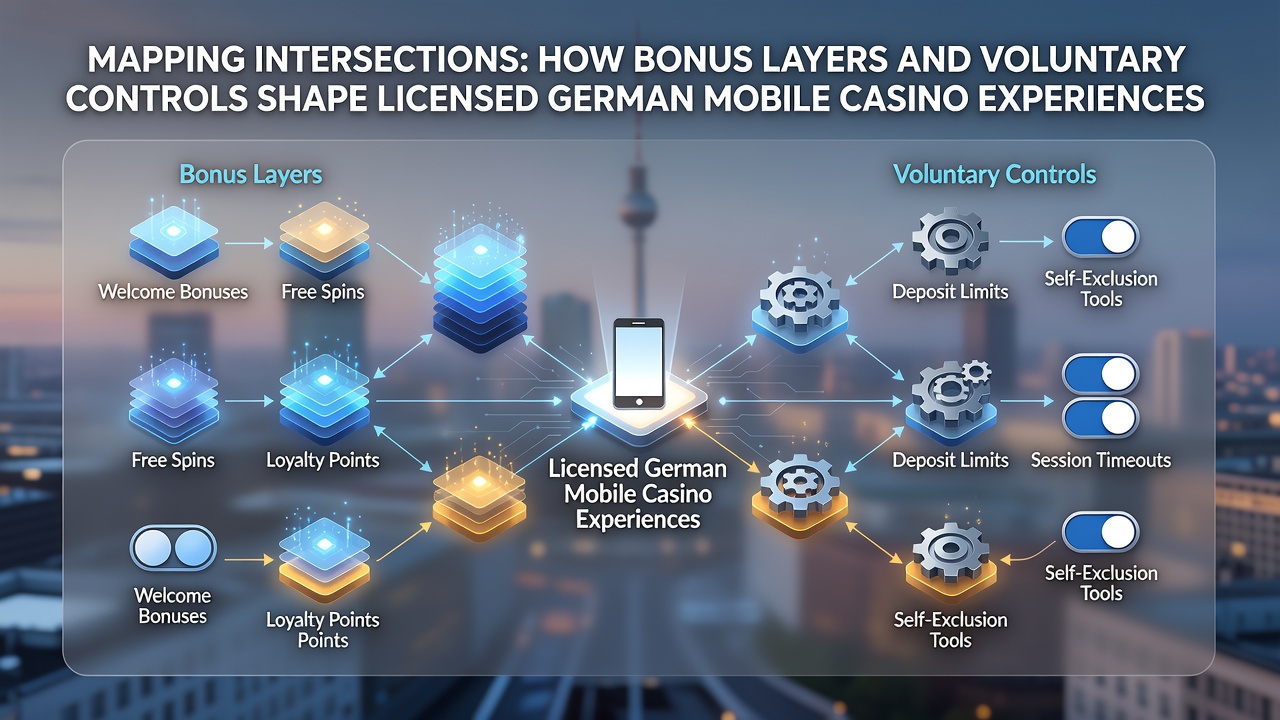 Darstellung von Bonusstrukturen und freiwilligen Limits in einer deutschen mobilen Casino-App